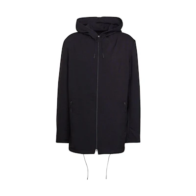 Y-3 SS22 Oversized Solid Color Hooded Jacket Men’s Black HG8602