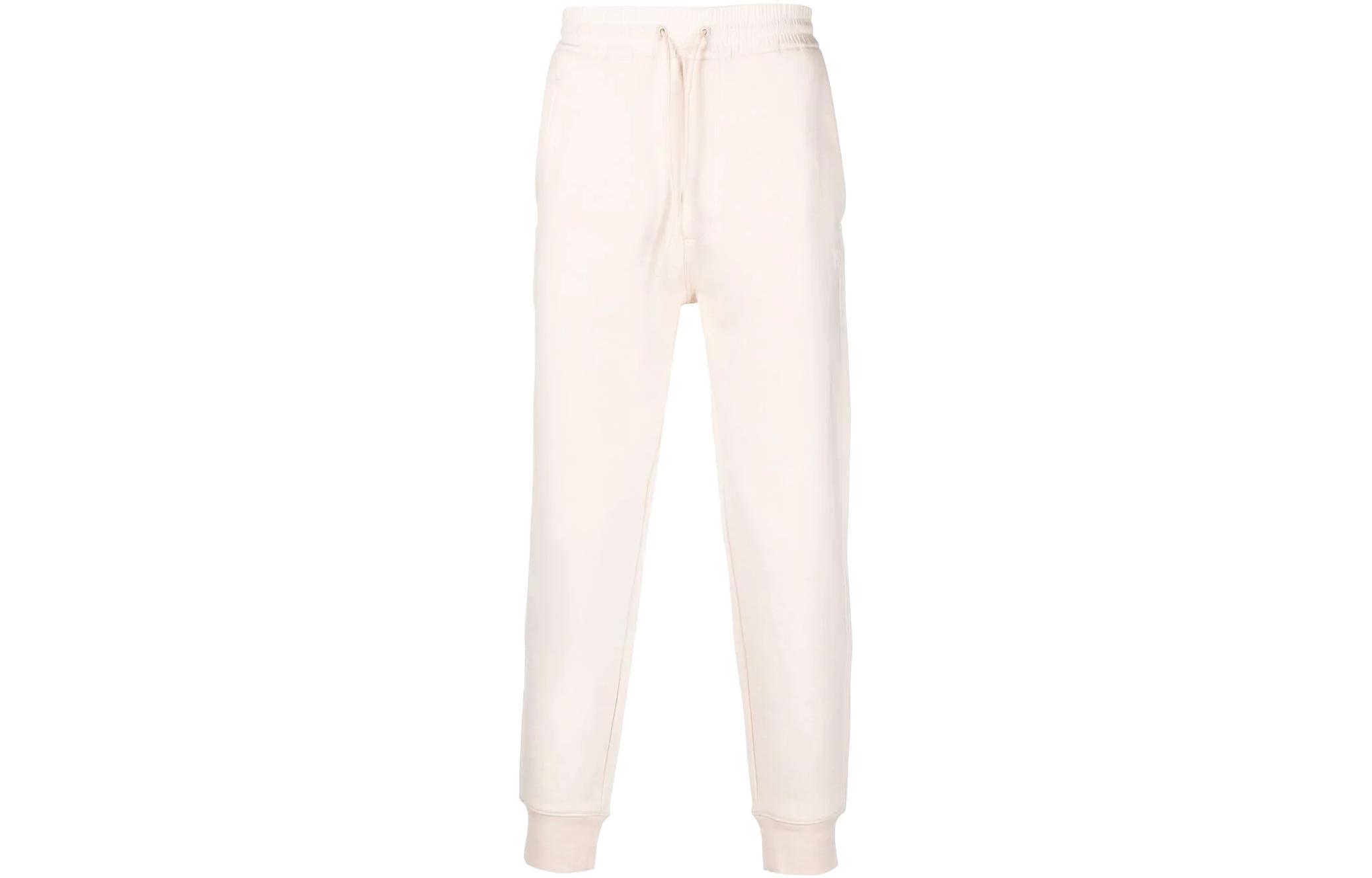 Y-3 SS22 Solid Color Drawstring Jogger Sweatpants Off-White HG6213