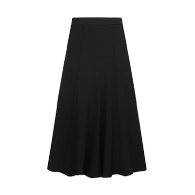Y-3 SS22 Solid Color Elastic Waist Casual Skirt Black HG8664
