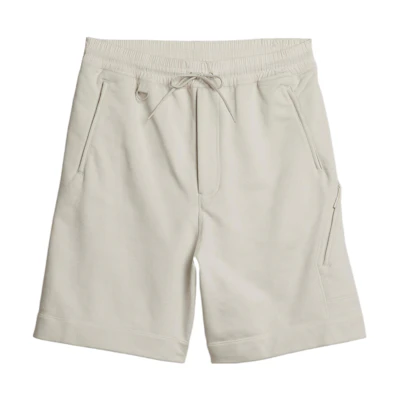 Y-3 SS22 Solid Color Rolled Hem Casual Shorts White HG6206