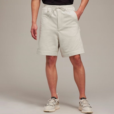 Y-3 SS22 Solid Color Rolled Hem Casual Shorts White HG6206 Shop Y-3 SS22 Solid Color Rolled Hem Casual Shorts White HG6206