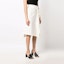 Shop Y-3 SS22 Uniform-Inspired White A-Line Midi Skirt HG6136