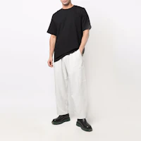 Shop Y-3 SS22 White Grey Loose Fit Cargo Pants Casual Wear HG6203