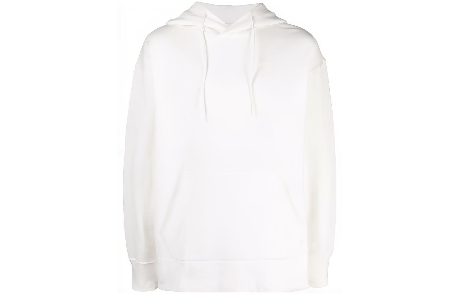Y-3 SS22 White Logo Print Hoodie Unisex Pullover Sweatshirt HG8801
