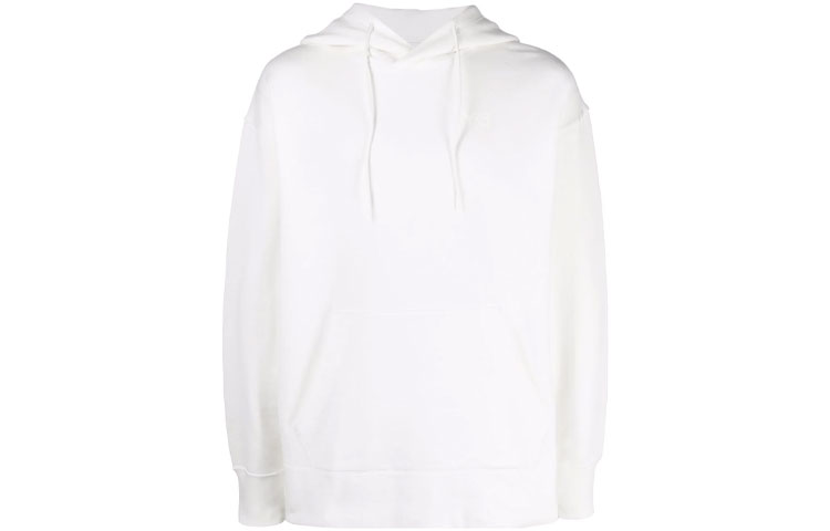 Order Y-3 SS22 Hoodie Putih Logo Print Unisex Pullover Sweatshirt HG8801