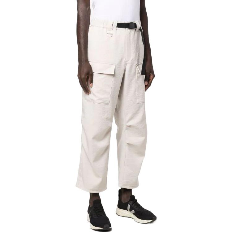 Shop Y-3 SS22 寬版休閒多功能褲 米白色 HG6242