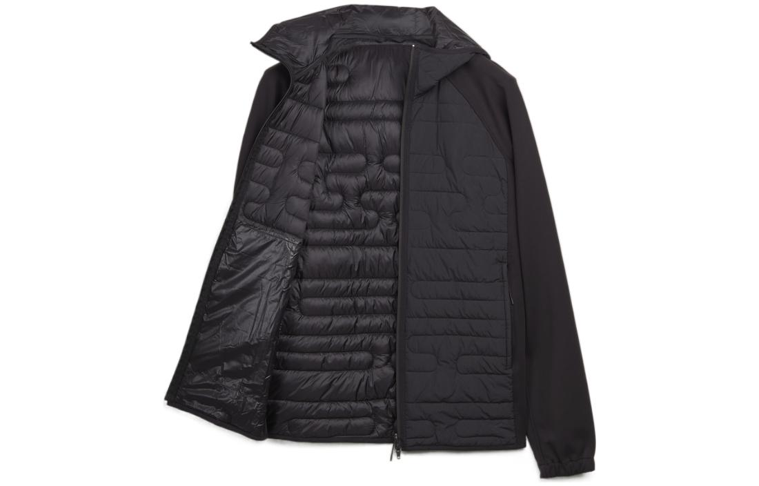 Y-3 SS23  Black Solid Color High-Neck Hooded Casual Jacket. HM9344