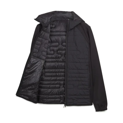 Y-3 SS23 Black Solid Color High-Neck Hooded Casual Jacket. HM9344
