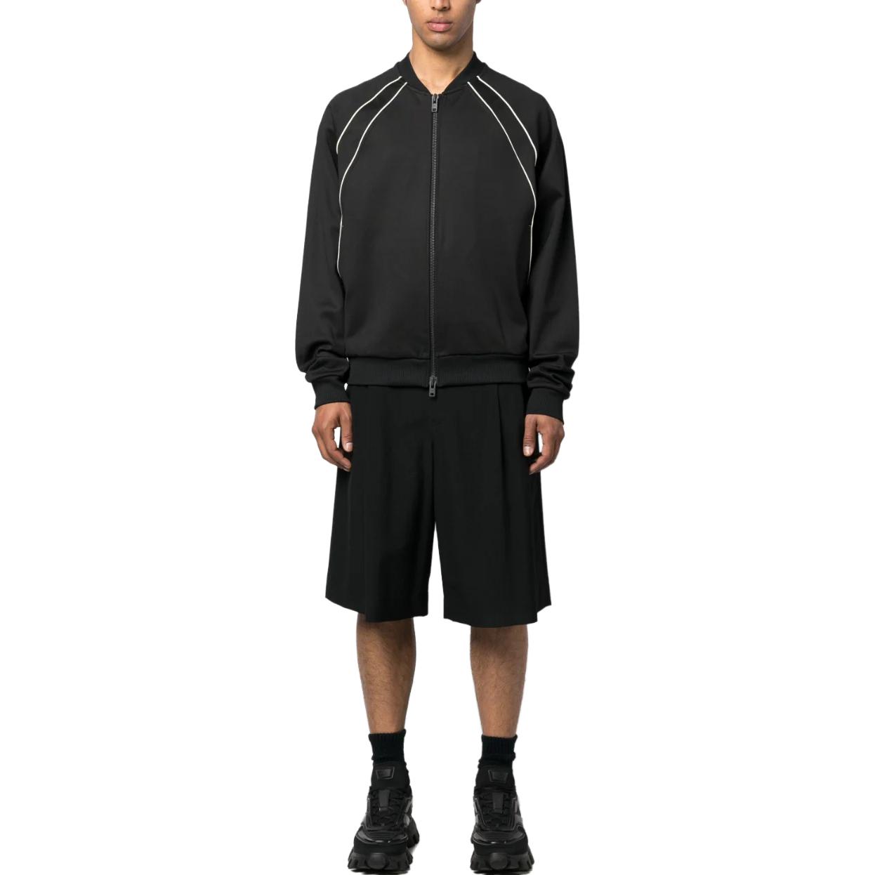 Lookbook Y-3 SS23 コントラストステッチ ジップジャケット オブシディアンブラック. H63063