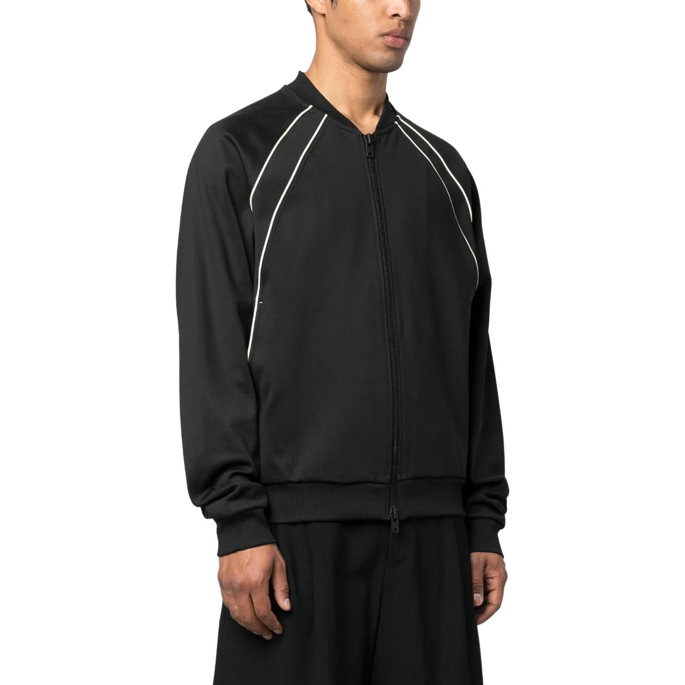 Purchase Y-3 SS23 コントラストステッチ ジップジャケット オブシディアンブラック. H63063