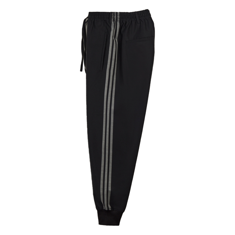 Order Y-3 SS23 Black Drawstring Long Sweatpants Solid Color IB0387