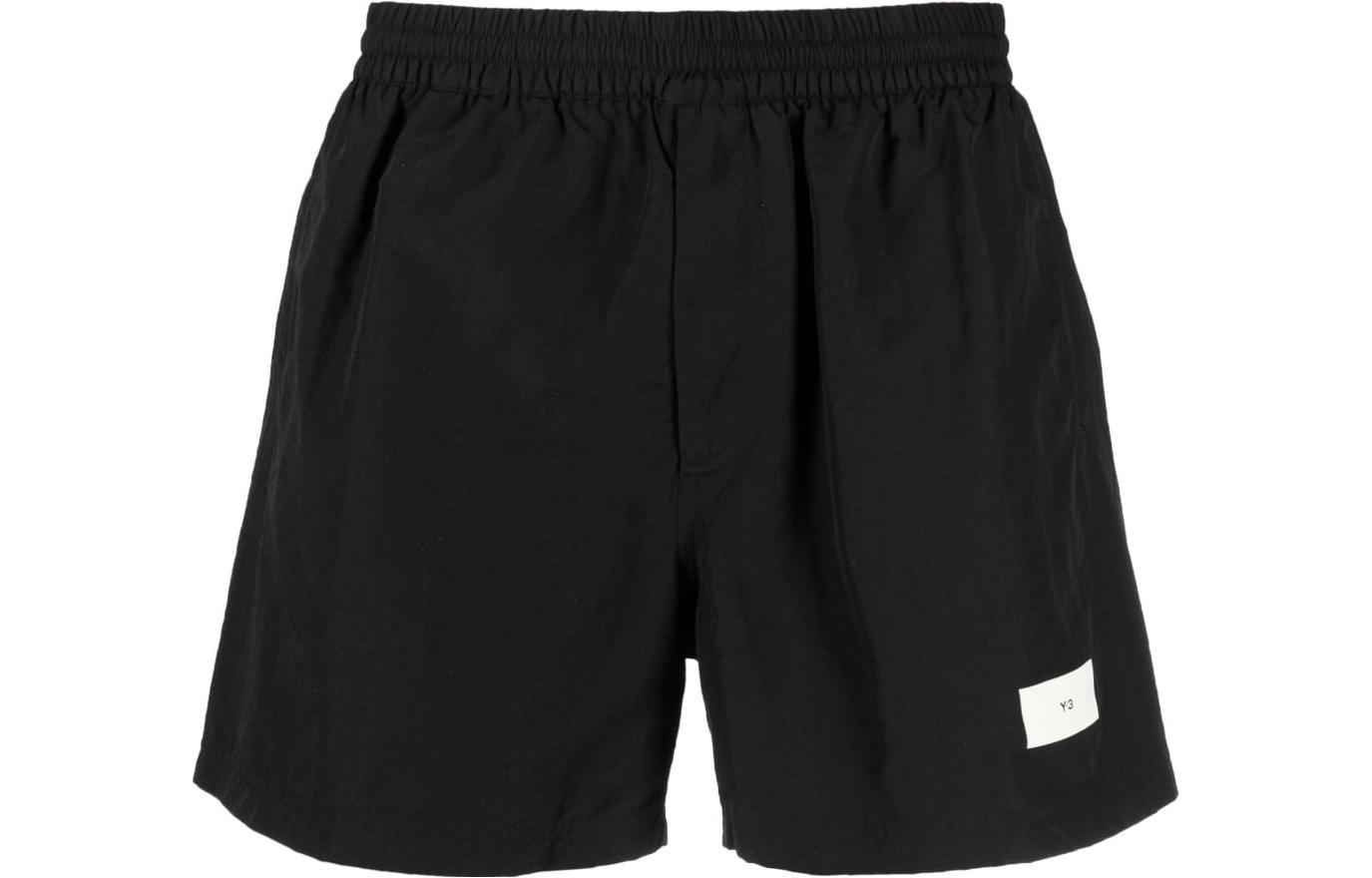 Y-3 SS23 Black Logo Print Shorts H63017