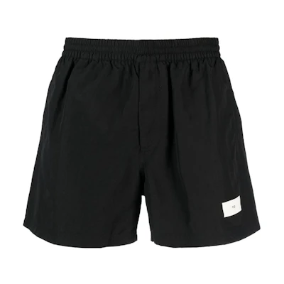 Y-3 SS23 Black Logo Print Shorts H63017