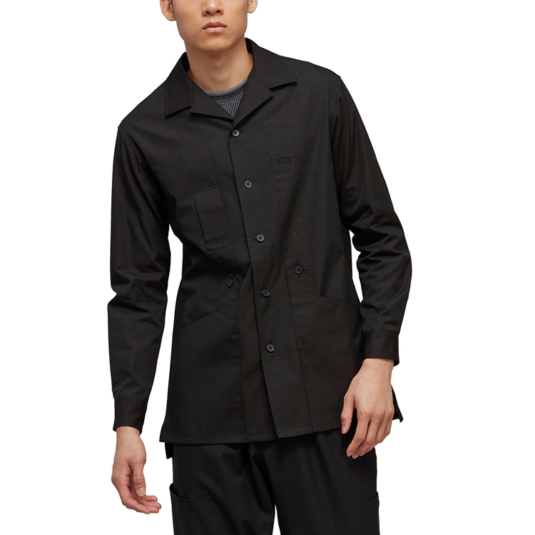 Lookbook Y-3 SS23 Cotton Blend Solid Shirt-Style Jacket H63085