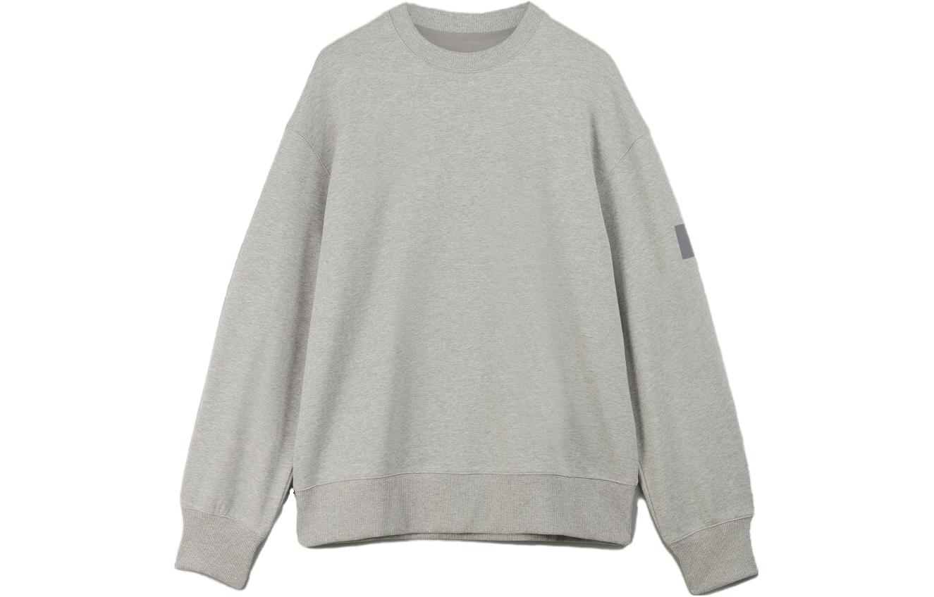 Y-3 SS23 FT Crew Sweat Heather Grey Unisex Casual Pullover Sweatshirt IB4798