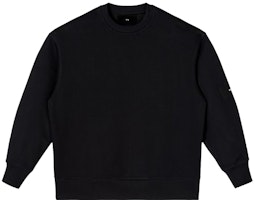 Y-3 SS23 FT Crew Sweat Minimalist Black Terry Pullover Sweatshirt H44783 Y-3 SS23 FT Crew Sweat Minimalist Black Terry Pullover Sweatshirt H44783