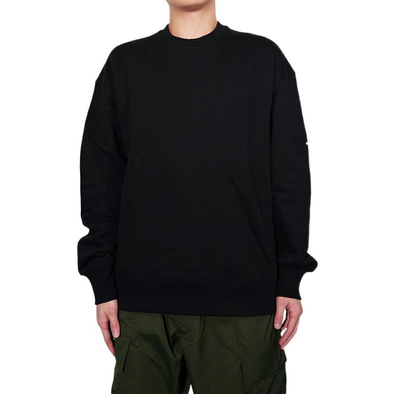 Lookbook Y-3 SS23 FT Crew Sweat Minimalis Hitam Terry Pullover Sweatshirt H44783