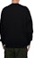 Shop Y-3 SS23 FT Crew Sweat Minimalis Hitam Terry Pullover Sweatshirt H44783