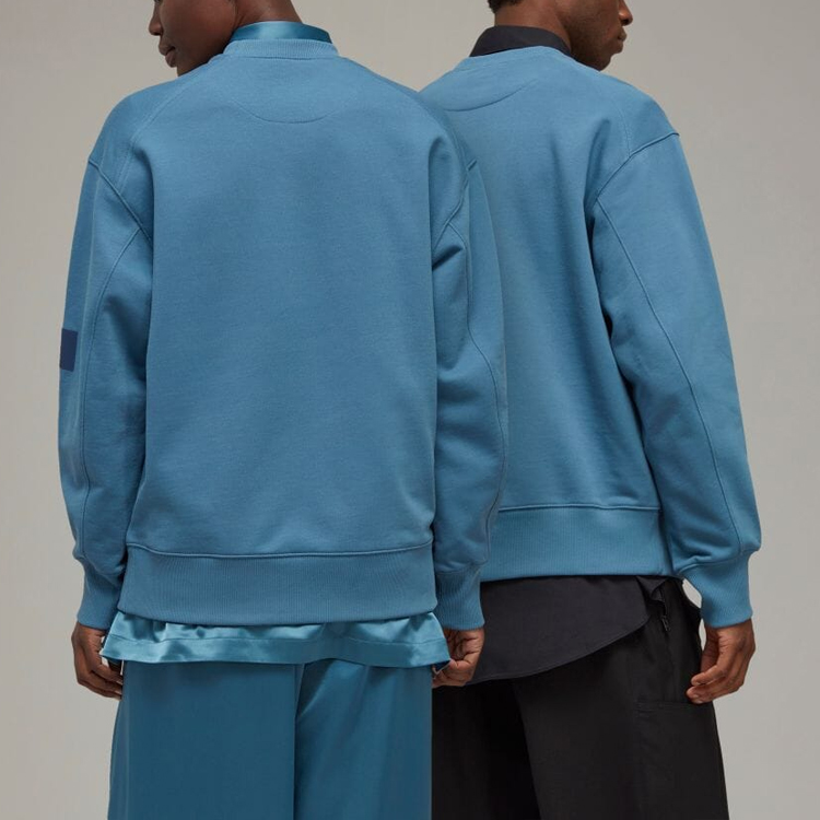 Shop Y-3 SS23 蓝色男女款长袖圆领卫衣 IB4799