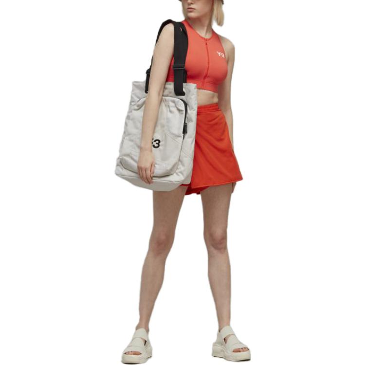 Shop Y-3 SS23 Rok Pendek Oranye dengan Cetak Huruf IA1427