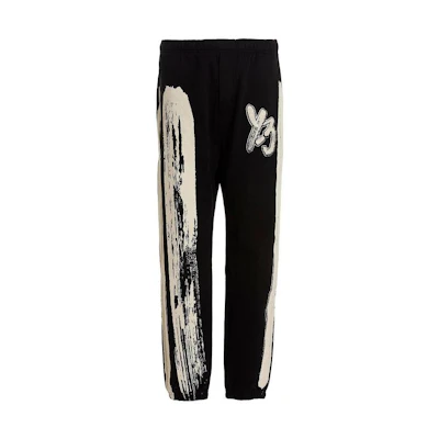Y-3 SS23 Paint Effect French Terry Sweatpants Men’s Black IB6396