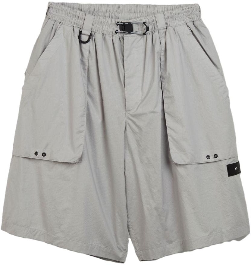 y-3-ss-23-silver-straight-leg-casual-shorts-with-large-pockets-hz-8817