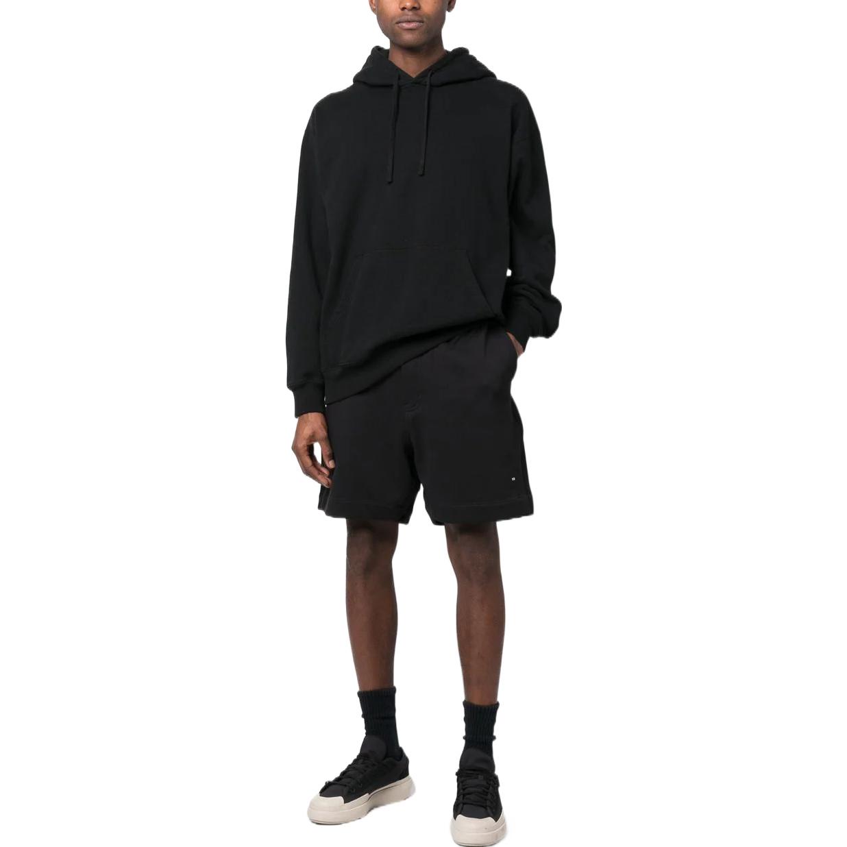 Lookbook Y-3 SS23 Solid Color High-Waist Elastic Casual Shorts Black H44784