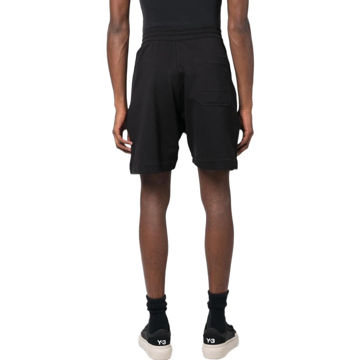 Shop Y-3 SS23 Solid Color High-Waist Elastic Casual Shorts Black H44784