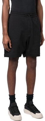 Y-3 SS23 Solid Color High-Waist Elastic Casual Shorts Black H44784 Purchase Y-3 SS23 Solid Color High-Waist Elastic Casual Shorts Black H44784