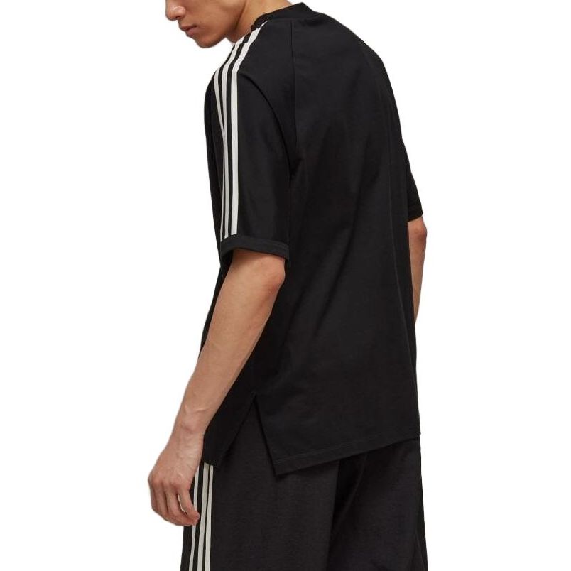 Details for Camiseta Negra Unisex con Rayas y Logo de Y-3 SS23. H63065