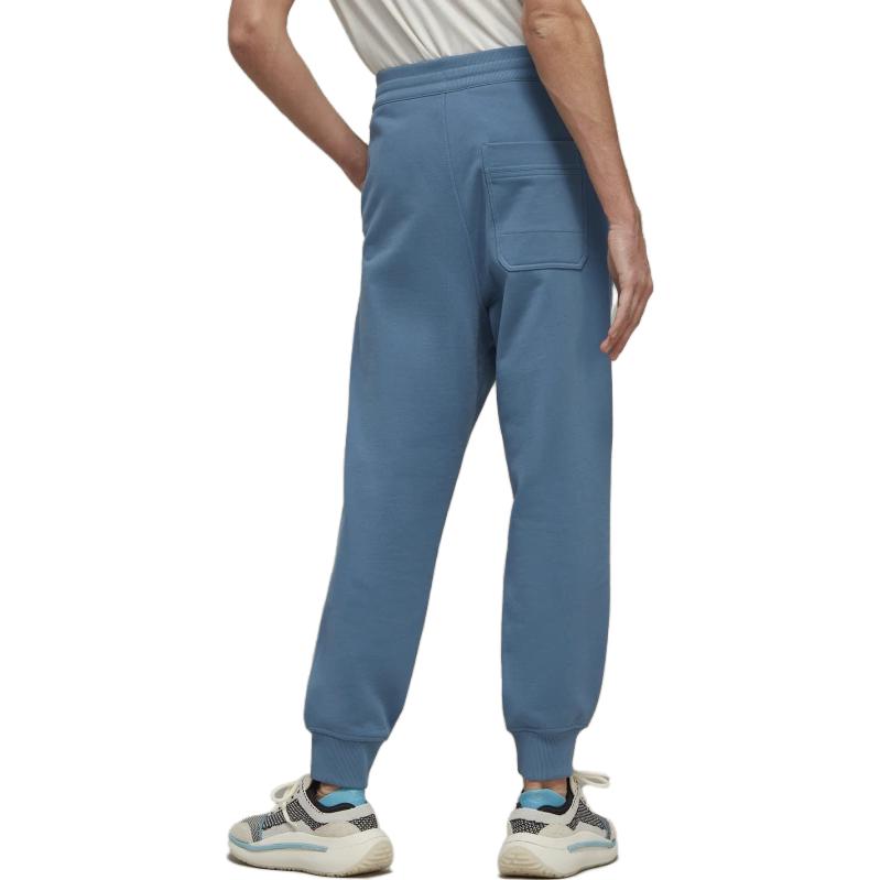 Shop Y-3 SS23 Joggers Azul Sólido con Cremallera y Cordón Ajustable. IB4808