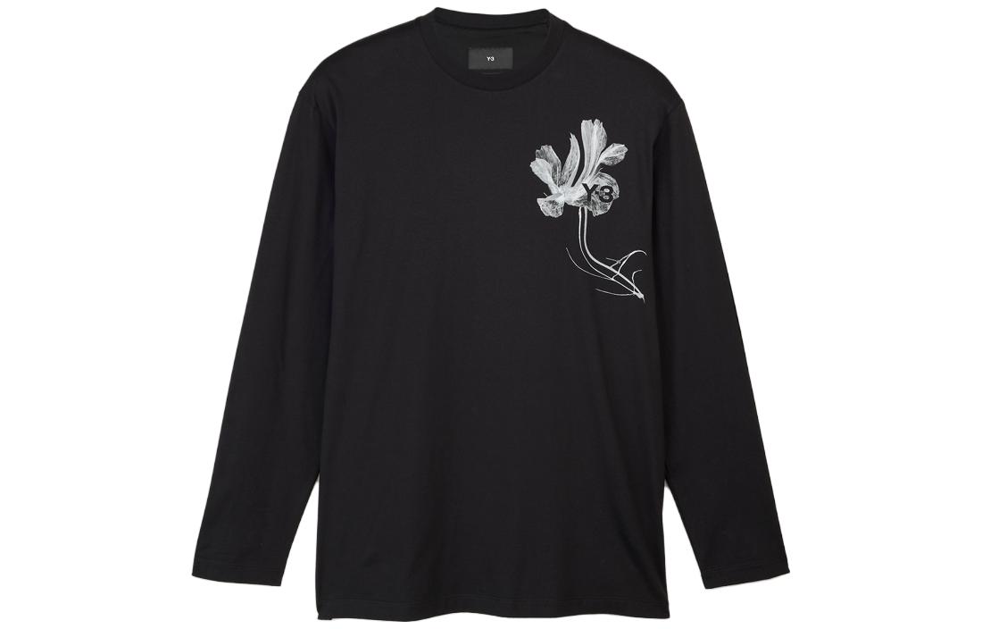 Y-3 SS24 GFX Graphic Long Sleeve Tee Unisex Black IN4351