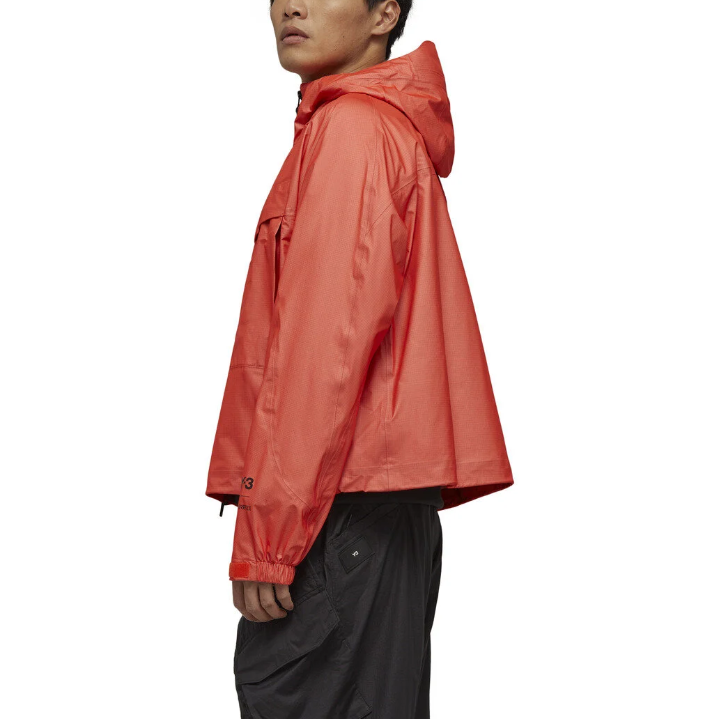 Shop Y-3 SS24 Oversized Hooded Zip Jacket Orange Unisex HZ8826s