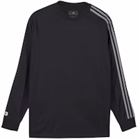 Order Y-3 SS24 男女款寬鬆版長袖圓領T恤 黑色 IR6268