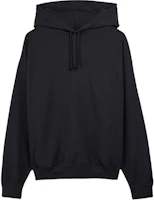 Lookbook Y-3 SS25 徽標印花抽繩連帽衫 中性款 黑色. JN4882