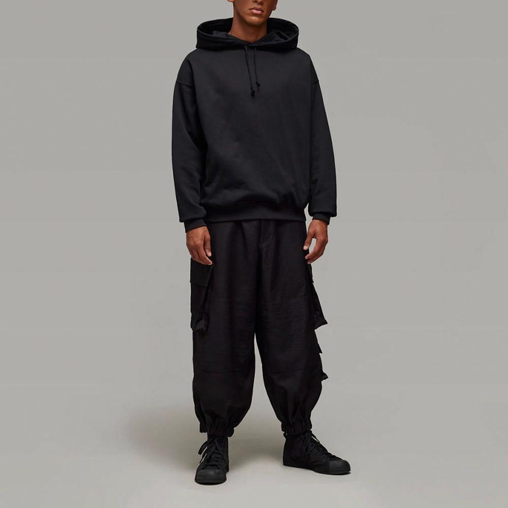 Shop Y-3 SS25 Logo Print Drawstring Hoodie Unisex Black. JN4882