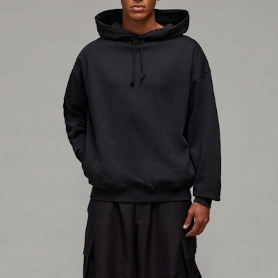 Y-3 SS25 Logo Print Drawstring Hoodie Unisex Black. JN4882 Purchase Y-3 SS25 Logo Print Drawstring Hoodie Unisex Black. JN4882