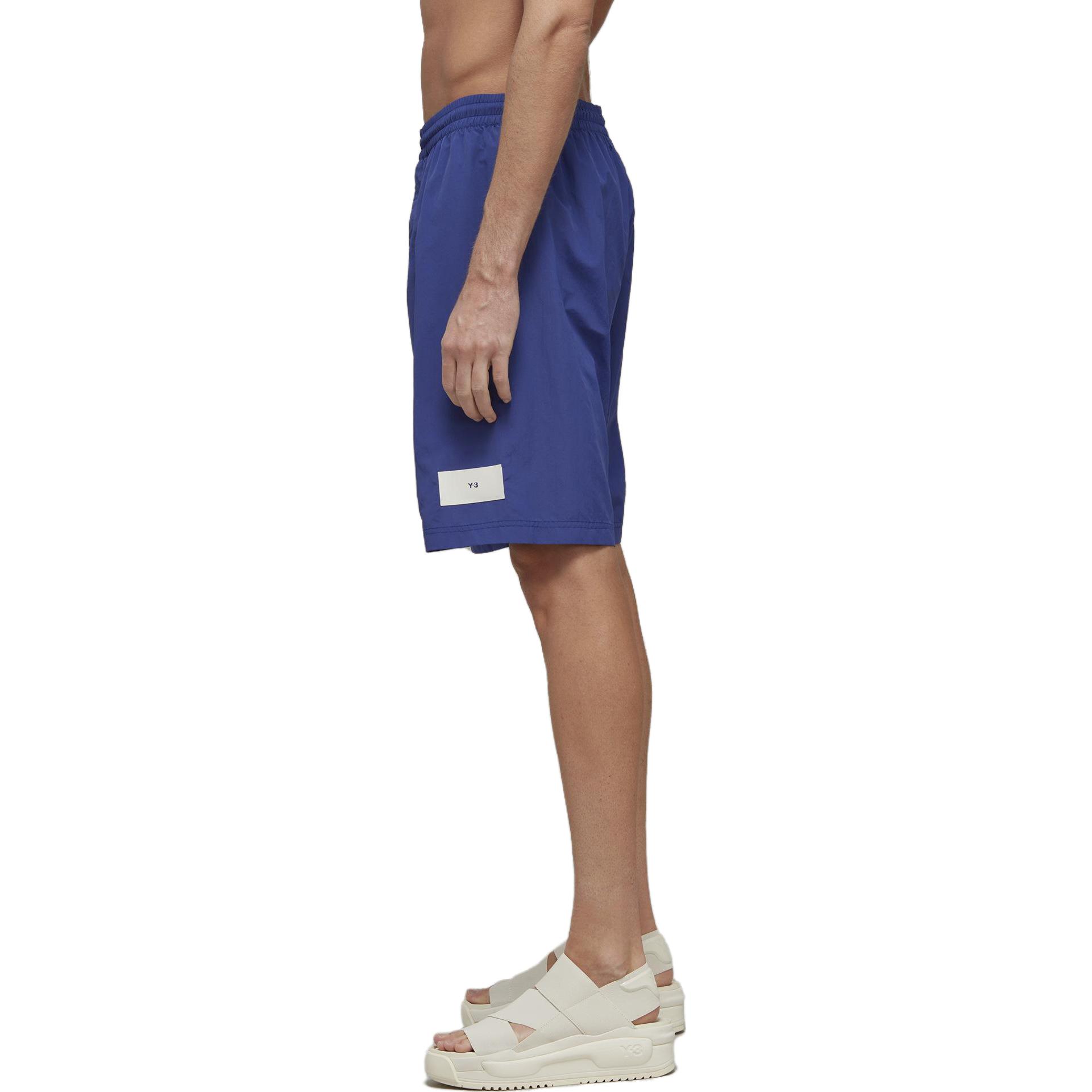 Purchase Y-3 Straight-Leg Elastic Waist Shorts Blue IA1453