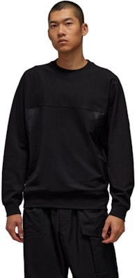 Y-3 ストレッチFTクルーブラック ユニセックスミニマルプルオーバースウェット IL3070 Purchase Y-3 ストレッチFTクルーブラック ユニセックスミニマルプルオーバースウェット IL3070