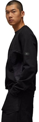 Y-3 ストレッチFTクルーブラック ユニセックスミニマルプルオーバースウェット IL3070 Details for Y-3 ストレッチFTクルーブラック ユニセックスミニマルプルオーバースウェット IL3070