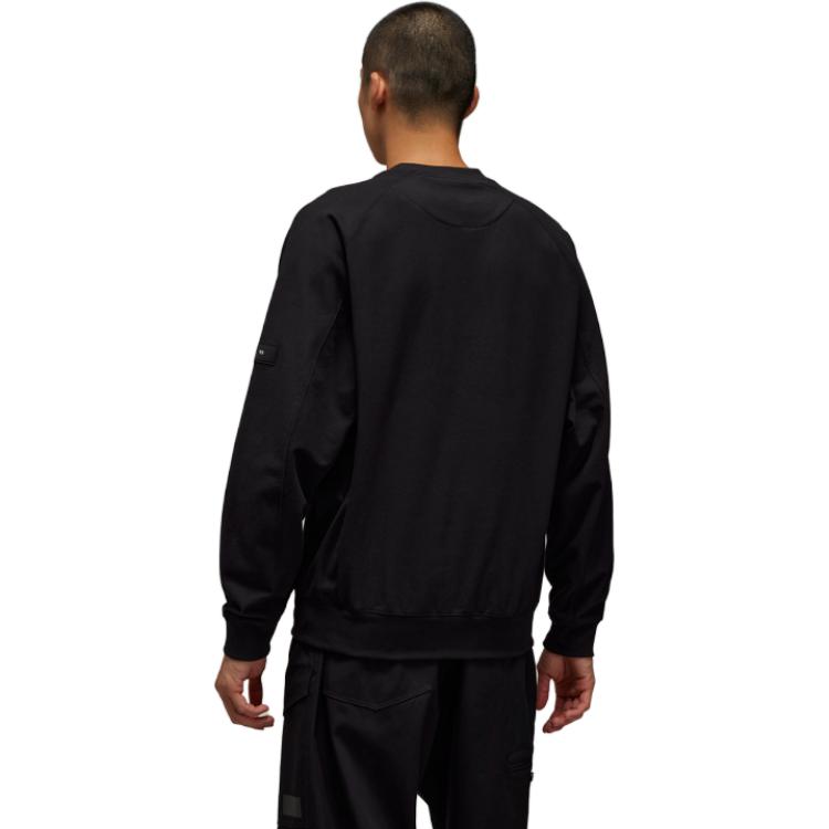 Sizing Y-3 ストレッチFTクルーブラック ユニセックスミニマルプルオーバースウェット IL3070