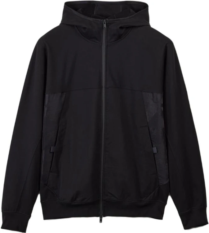 y-3-stretch-ft-hoodie-black-unisex-minimalist-zip-up-casual-jacket-il-3069
