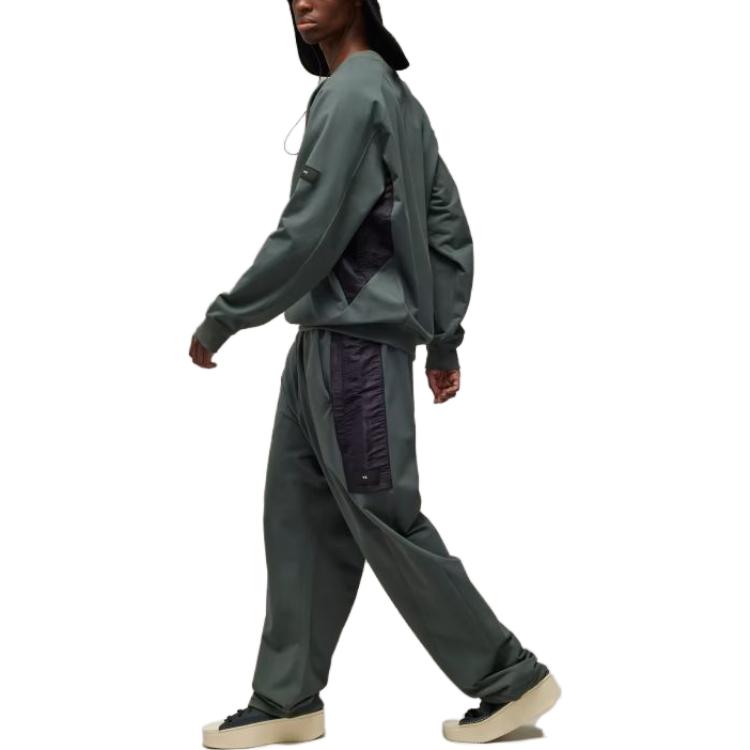 Purchase Y-3 彈性棉質圓領衛衣 綠色 休閒套頭毛衣 IP7670