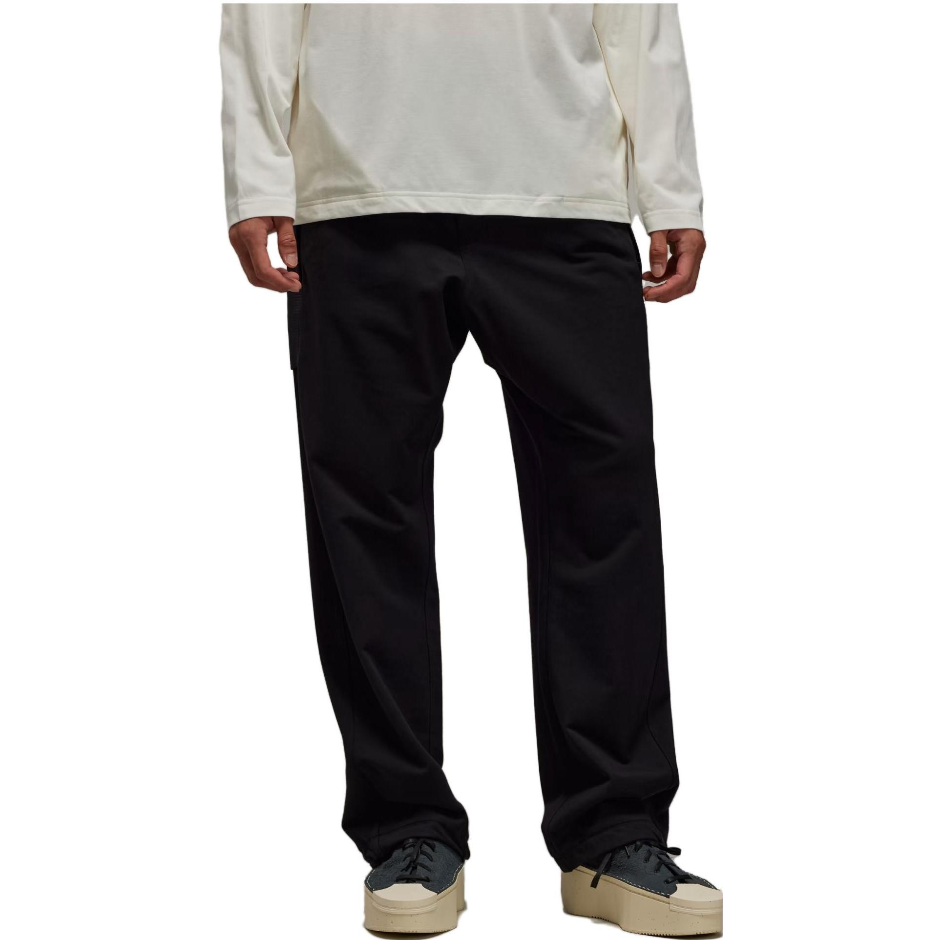 Purchase Y-3 Stretch Terry Pants Hitam Celana Kasual Kaki Lurus Elastis. IL3071