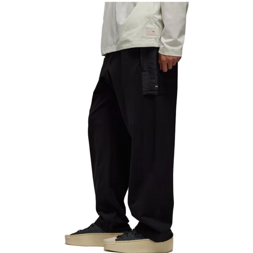 Sizing Y-3 Stretch Terry Pants Hitam Celana Kasual Kaki Lurus Elastis. IL3071