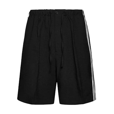 Y-3 Striped Loose Fit Casual Shorts Unisex Black IA1666