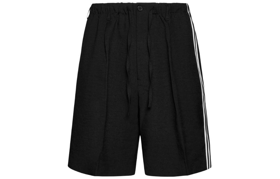Order Y-3 Striped Loose Fit Casual Shorts Unisex Black IA1666