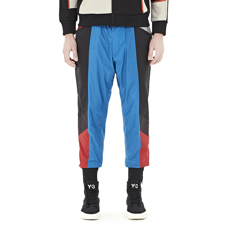 Shop Y-3 偏紧设计拼色侧条纹运动裤 FJ0446