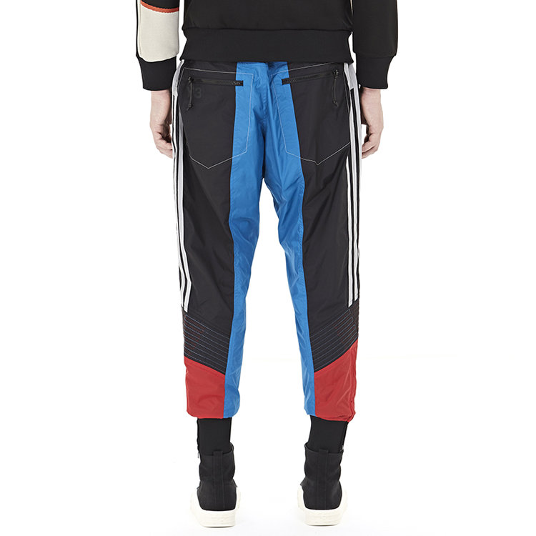Purchase Y-3 偏紧设计拼色侧条纹运动裤 FJ0446