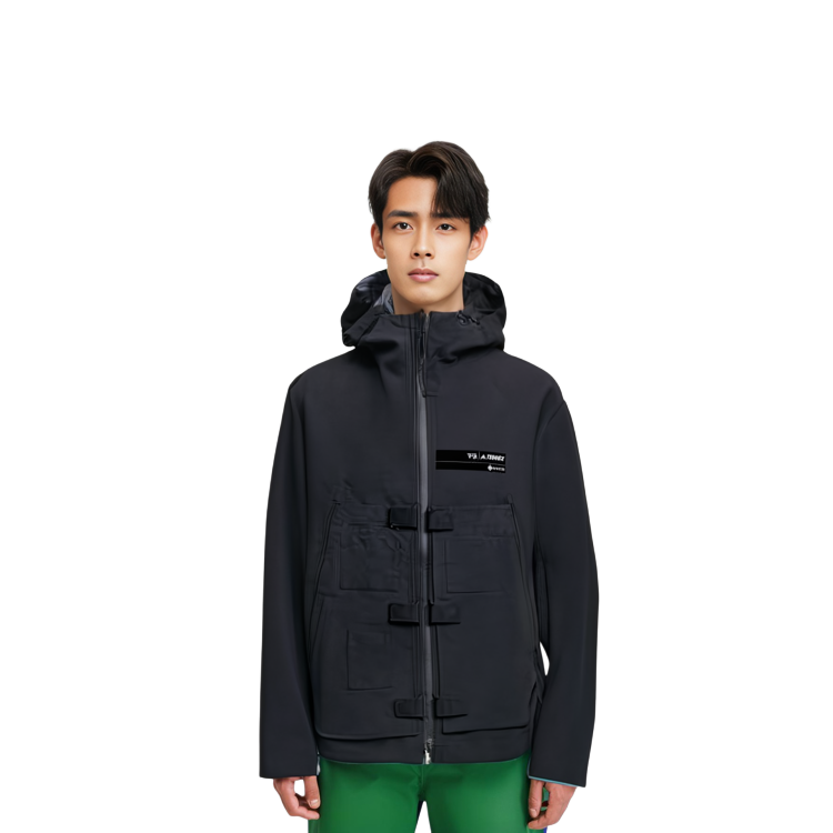 Cheap Y-3 Terrex Gore-Tex Jaket Outdoor Hitam HB3346